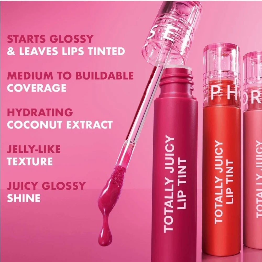 Sephora🖤Totally Juicy Lip Tint in Summer Slushy *NEW*